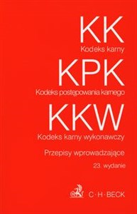 Bild von Kodeks Karny Kodeks postępowania karnego Kodeks karny wykonawczy Przepisy wprowadzające