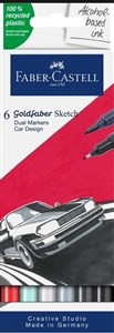 Obrazek Pisak dwustronny Goldfaber Sketch car design 6 kol
