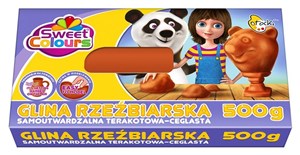 Obrazek Glina rzeźbiarska samoutwardzalna terracota 500g