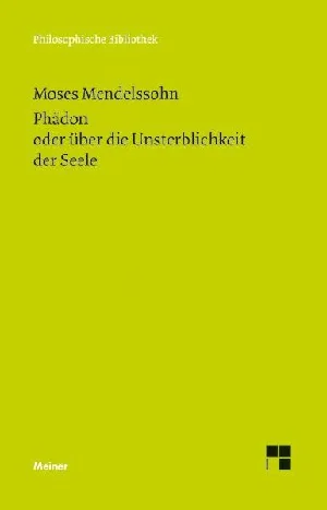 Obrazek MENDELSSOHN, M: PHÄDON ODER ÜBER DIE UNSTERBLICHKEIT DER SEE