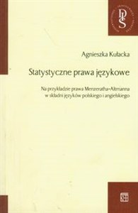 Bild von Statystyczne prawa językowe Na przykładzie prawa Menzeratha-Altmanna w składni języków polskiego i angielskiego