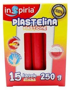 Bild von Plastelina czerwona 15 lasek 250g