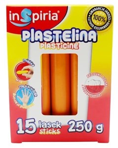 Obrazek Plastelina pomarańczowa 15 lasek 250g