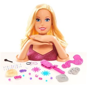 Obrazek Barbie głowa do stylizacji blond