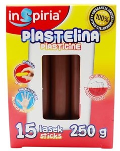 Bild von Plastelina brązowa 15 lasek 250g