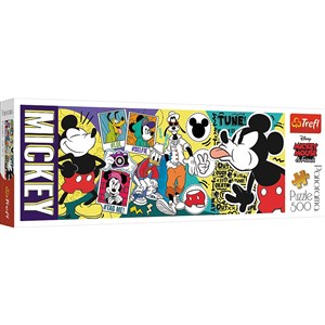 Obrazek Puzzle Panorama Legendarna Myszka Mickey 500