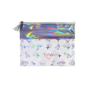 Obrazek Piórnik holograficzny Diamenty