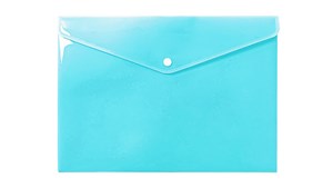 Obrazek Teczka A4 kopertowa PP pastel niebieski
