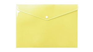 Obrazek Teczka A4 kopertowa PP pastel żółty
