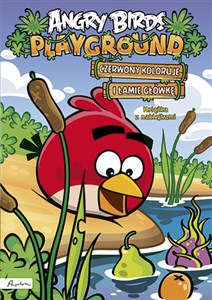 Obrazek Angry Birds Playground Czerwony koloruje i łamie główkę Książka z naklejkami