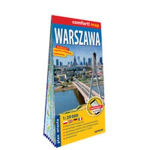 Obrazek Warszawa laminowany plan miasta 1:29 000