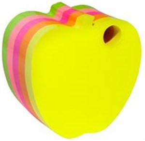 Bild von Bloczek samoprzylepny DONAU jabłko kostka 400 kartek neonowe