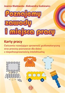 Bild von Poznajemy zawody i miejsca pracy Karty pracy Ćwiczenia rozwijające sprawność grafomotoryczną oraz procesy poznawcze dla dzieci z niepełnosprawnością intelektualną