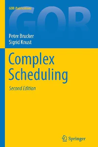 Obrazek BRUCKER, P: COMPLEX SCHEDULING