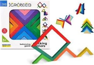 Obrazek Układanka drewniana Kątowniki 16el