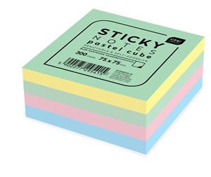 Bild von Karteczki samoprzylepne 75x75mm/300k - pastel