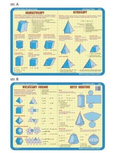 Obrazek Podkładka edu. 029 - Graniastosłupy, ostrosłupy..