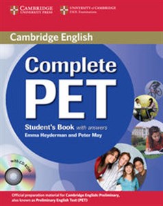 Bild von Complete PET Student's Book with answers + CD