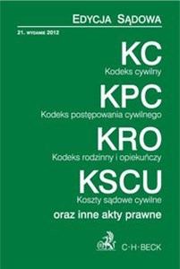 Bild von Kodeks cywilny Kodeks postępowania cywilnego Kodeks rodzinny i opiekuńczy Koszty sądowe cywilne oraz inne akty prawne