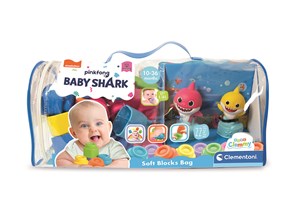 Obrazek Klocki miękkie clemmy Baby shark w torbie 20 elementów 17428