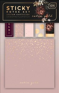 Obrazek Zestaw karteczek samoprzylepnych Satin Gold mix