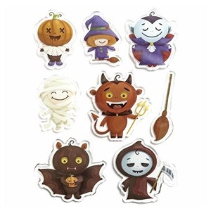 Bild von Naklejki żelowe Halloween 8szt