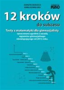 Obrazek 12 kroków do sukcesu Testy z matematyki dla gimnazjalisty