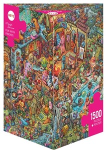 Bild von Puzzle 1500 Zabawa z przyjaciółmi + plakat