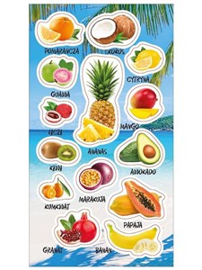 Bild von Naklejki Owoce tropikalne