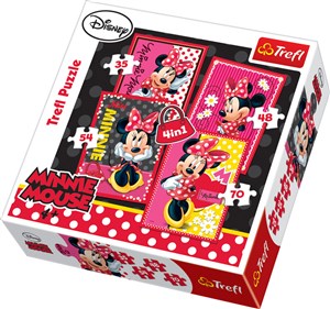 Obrazek Puzzle 4w1 Piękna Minnie