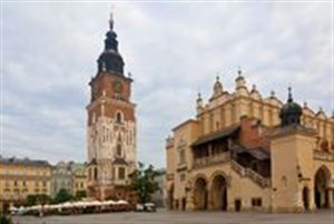 Obrazek Kartka 3D Kraków, Wieża Ratuszowa I Sukiennice