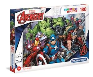 Obrazek Puzzle 180 super kolor Avengers 29107