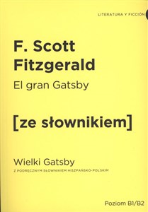 Obrazek Wielki Gatsby wersja hiszpańska z podręcznym słownikiem