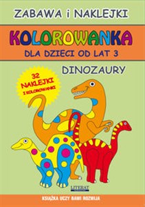 Obrazek Kolorowanka dla dzieci od lat 3 Dinozaury