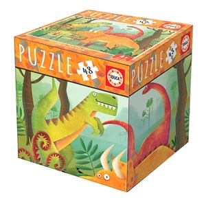 Obrazek Puzzle 48 Cube - Dinozaury G3