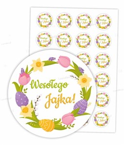 Bild von Naklejki wielkanocne - wesołego jajka 24szt