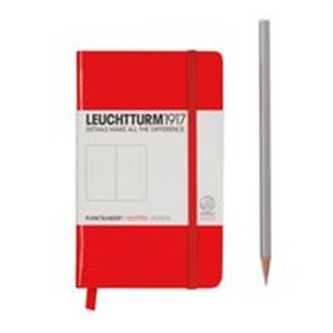 Obrazek Notes Pocket Leuchtturm1917 w kropki czerwony 308317