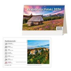 Obrazek Kalendarz 2026 Biurkowy Krajobrazy Polski tygodniowy
