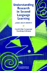 Bild von Understanding Research in Second Language Learning