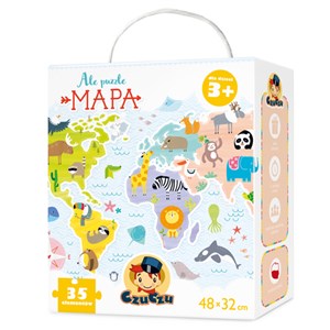 Obrazek CzuCzu Ale puzzle Mapa 3+