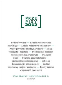 Bild von Przepisy 2012 Zbiór cywilny