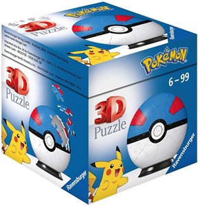 Bild von Puzzle 3D 54 Kula Pokemon niebieska 11265