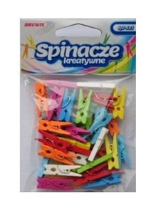 Obrazek Klamerki kolorowe 7,5cm 12szt