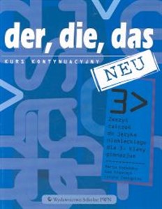 Obrazek Der die das neu 3 Zeszyt ćwiczeń z płytą CD Kurs kontynuacyjny Gimnazjum