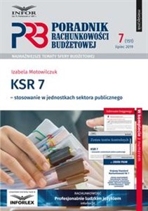 Bild von KSR 7- stosowanie w jednostkach sektora publicznego Poradnik Rachunkowości Budżetowej 7/2019
