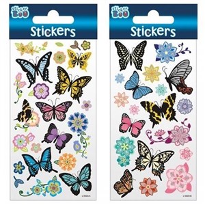 Obrazek Naklejki Sticker BOO motyle i kwiaty