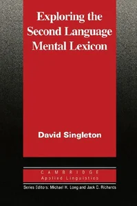 Bild von Exploring the Second Language Mental Lexicon