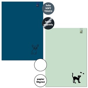 Bild von Zeszyt A4/32K gładki 90g Animal S1 (6szt)