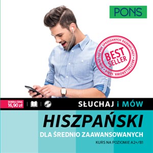 Obrazek Słuchaj i mów Hiszpański dla średnio zaawansowanych + CD poziom A2+/B1