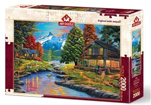 Obrazek Puzzle 2000 Dwie strony lasu